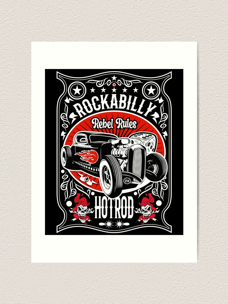 Old school Rockabilly Rules ♤  Rockabilly artwork, Rockabilly