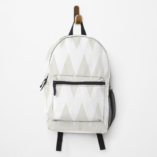 Artikelvorschau, Chiffon and White Zig Zag Pointed Stripe Pattern Pairs DE 2022 Trending Color Almond Milk DEHW01 entworfen und verkauft von ColorOfTheYears.