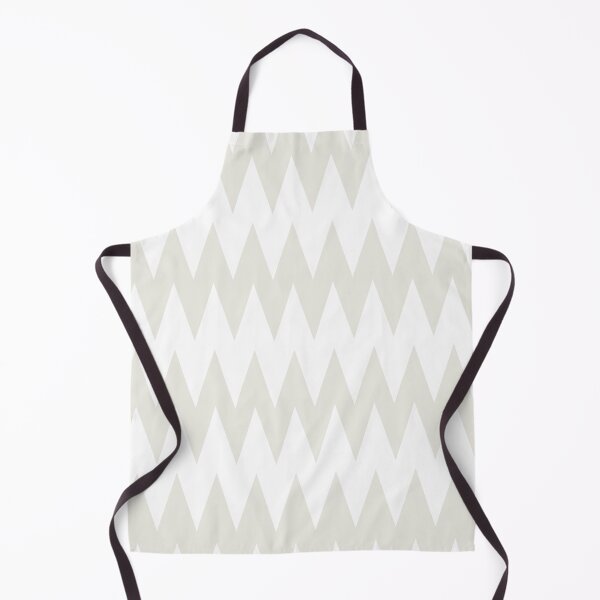 Artikelvorschau, Chiffon and White Zig Zag Pointed Stripe Pattern Pairs DE 2022 Trending Color Almond Milk DEHW01 entworfen und verkauft von ColorOfTheYears.