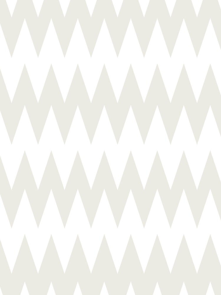 Thumbnail 3 von 3, Tuch, Chiffon and White Zig Zag Pointed Stripe Pattern Pairs DE 2022 Trending Color Almond Milk DEHW01 designt und verkauft von ColorOfTheYears.