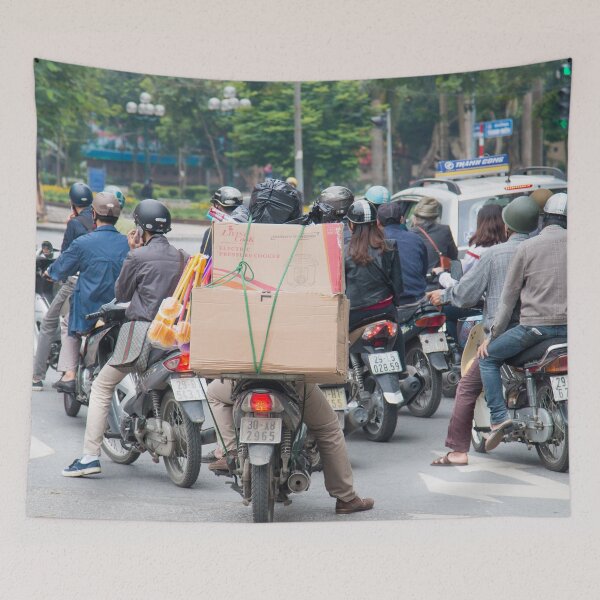 Item preview, Scooters in Hanoi with Box Load designed and sold by Martin Berry Photography.