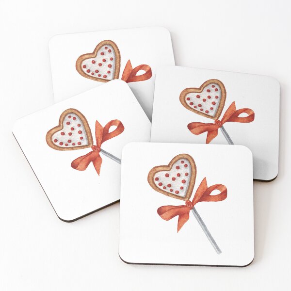 Item preview, Heart Ribbon Lollipop, Red, Sweet Cookies, Sexy Valentine Day Design, Love Lolly designed and sold by DearSunny.