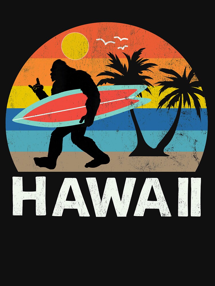 Hawaii Bigfoot Surfer Rock and Roll | Essential T-Shirt