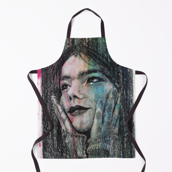 Item preview, Björk - Hand Drawn Oil and Ink Portrait designed and sold by HRHildebrand.