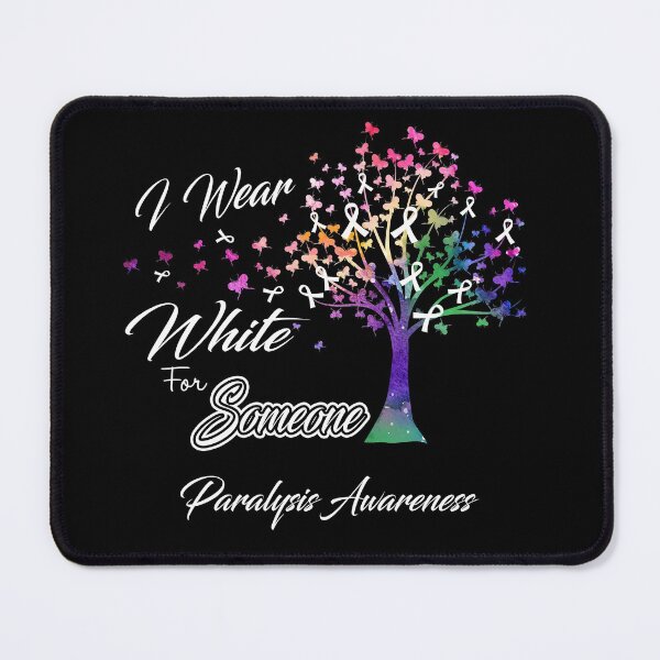 Item preview, Ribbon Tree I Wear White For Someone Paralysis Awareness designed and sold by Tadmab.