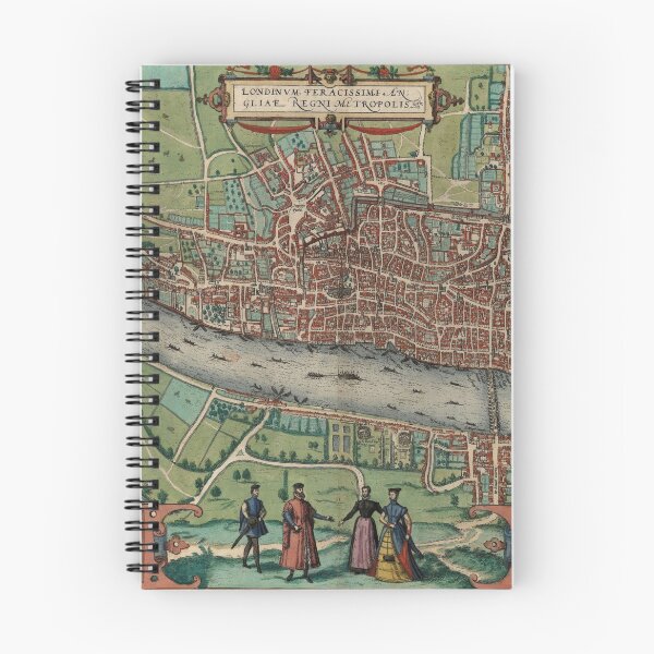 Item preview,  Antique Map Print of London by Braun & Hogenberg, 1582 designed and sold by vintagemapstore.