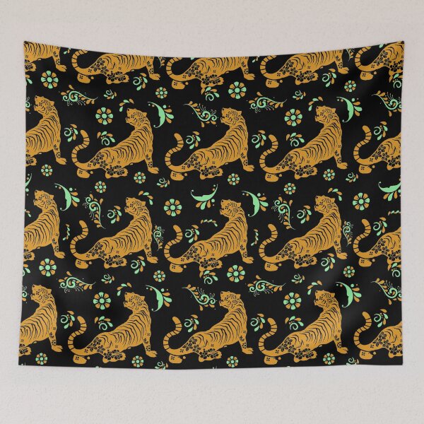 Item preview, Chinese New Year All Over Print Pattern, Year Of The Tiger Asian Oriental Style Graphic designed and sold by GO SHIRT-TEE.