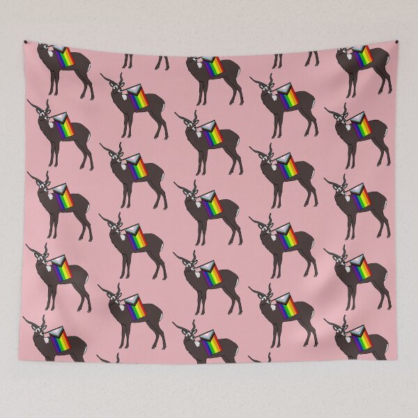 Artikelvorschau, Lechwe mit Regenbogen-Pride-Flagge entworfen und verkauft von taylorrowan.