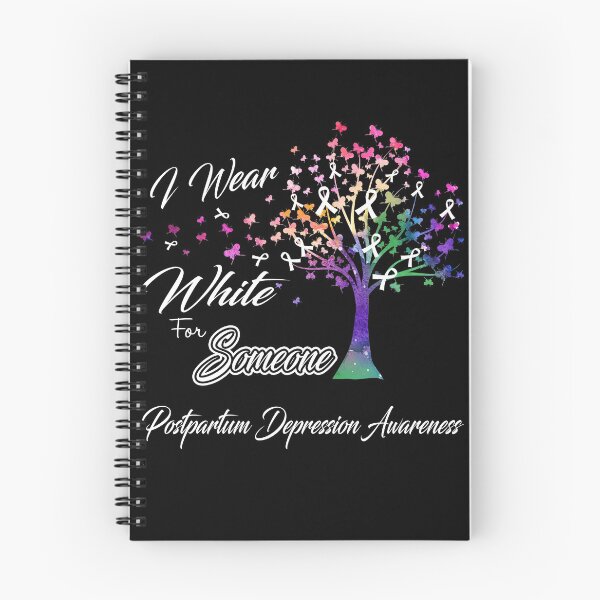 Item preview, Ribbon Tree I Wear White For Someone Postpartum Depression Awareness designed and sold by Tadmab.