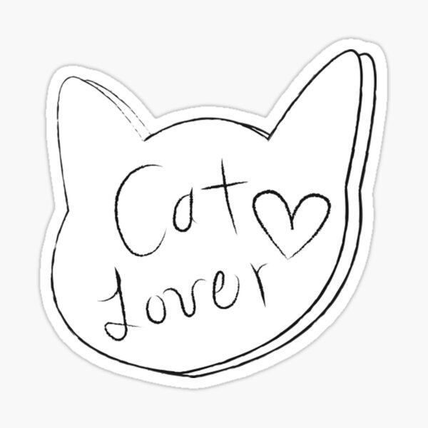 Рисунок котик с сердечком