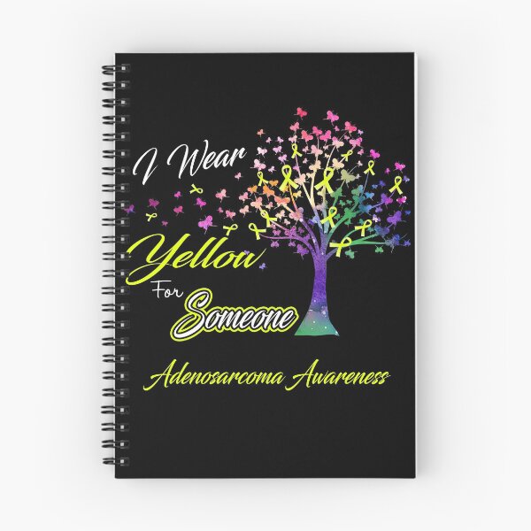 Item preview, Ribbon Tree I Wear Yellow For Someone Adenosarcoma Awareness designed and sold by Tadmab.