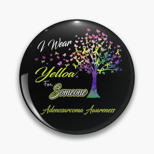 Item preview, Ribbon Tree I Wear Yellow For Someone Adenosarcoma Awareness designed and sold by Tadmab.