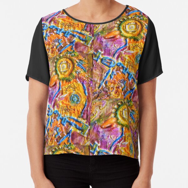 COLORFUL FANTASY BIRD Chiffon Top