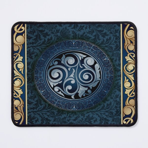 Item preview, Beautiful patterns for blue, dark pillows, Pouche, bedding and blankets. designed and sold by Anaconda23.