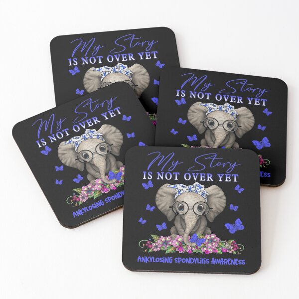 Item preview, Cute Elephant My Story Is Not Over Yet Ankylosing Spondylitis Awareness designed and sold by Adropine.