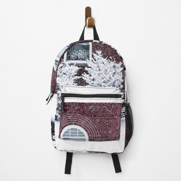 Item preview, Winter Snow Brick Building Landscape Photography designed and sold by ehlphotography.