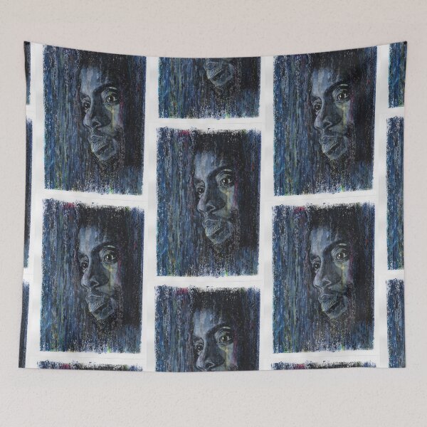 Item preview, Chadwick Boseman - Hand Drawn Oil and Ink Portrait designed and sold by HRHildebrand.