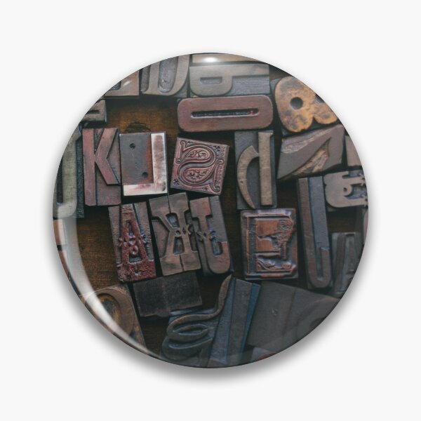 Item preview, Woodtype Letters designed and sold by BlueSpecsStudio.