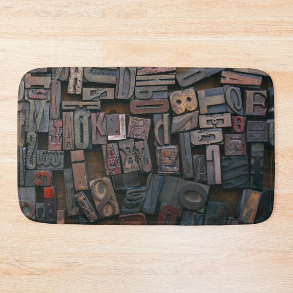 Item preview, Woodtype Letters designed and sold by BlueSpecsStudio.