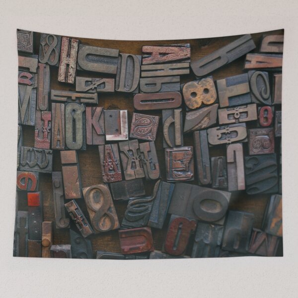 Item preview, Woodtype Letters designed and sold by BlueSpecsStudio.