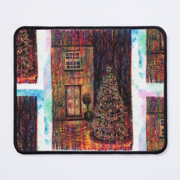 Item preview, Christmas Scene - Hand Drawn Oil and Ink Picture designed and sold by HRHildebrand.