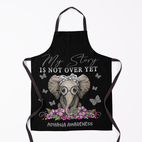 Item preview, Cute Elephant My Story Is Not Over Yet Aphasia Awareness designed and sold by Adropine.