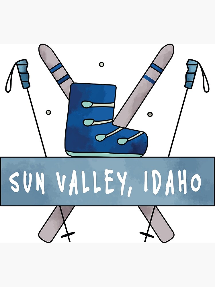 "Ski Sun Valley, Idaho" Poster by artdesignforyou Redbubble