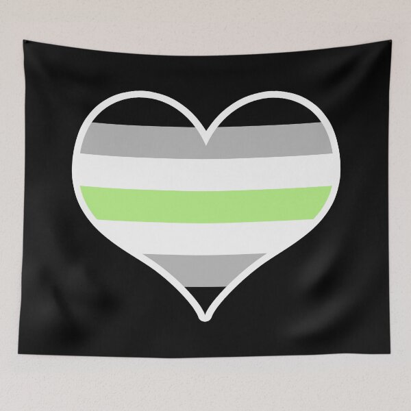 Item preview, Agender Pride Flag Heart designed and sold by PKHalford.