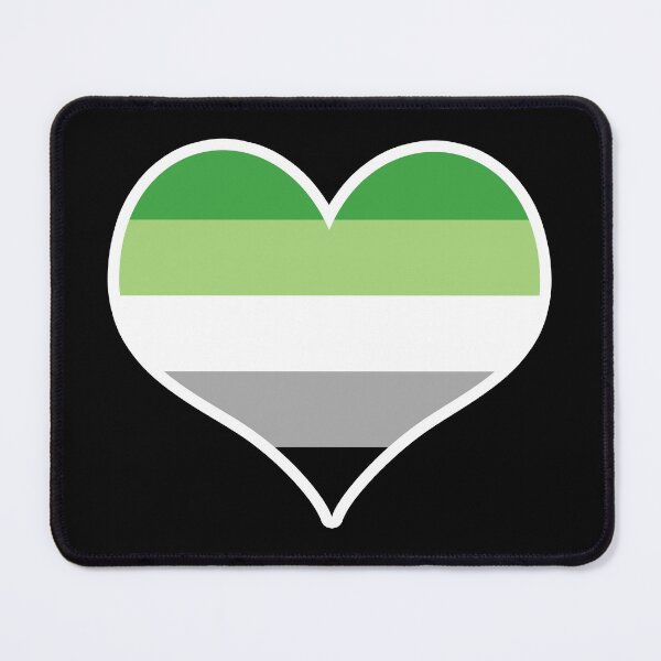 Item preview, Aromantic Pride Flag Heart designed and sold by PKHalford.