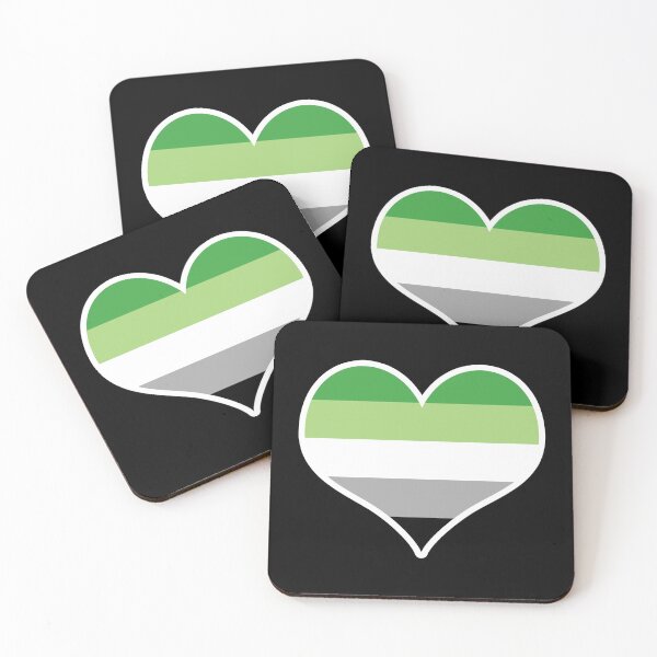 Item preview, Aromantic Pride Flag Heart designed and sold by PKHalford.