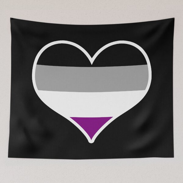 Item preview, Asexual Pride Flag Heart designed and sold by PKHalford.