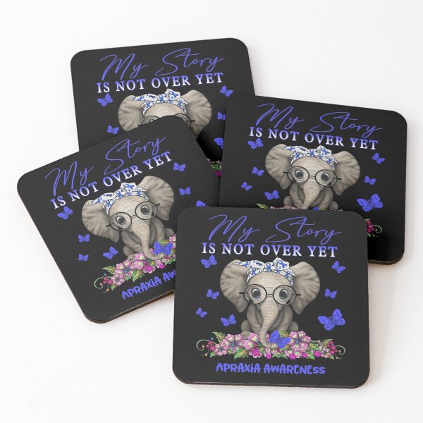 Item preview, Cute Elephant My Story Is Not Over Yet Apraxia Awareness designed and sold by Adropine.