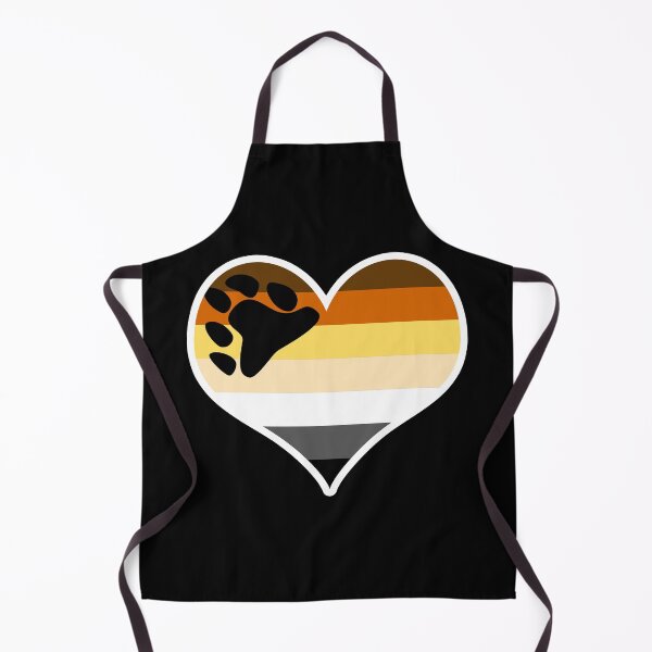 Item preview, Brotherhood of Bears Pride Flag Heart designed and sold by PKHalford.