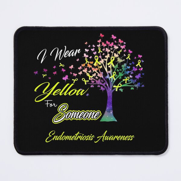 Item preview, Ribbon Tree I Wear Yellow For Someone Endometriosis Awareness designed and sold by Tadmab.