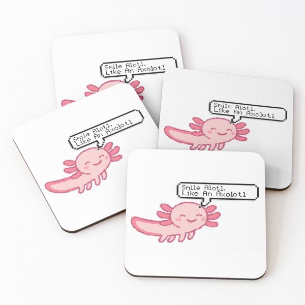 Item preview, Smile Alotl Like An Axolotl - Pink chibi kawai Axolotl designed and sold by Zeeprint ★★★★★.