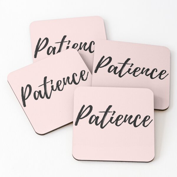 Item preview, Patience - Pink Background Positive Affirmation designed and sold by ActionFocus.
