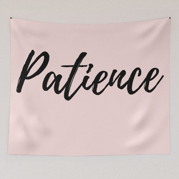 Item preview, Patience - Pink Background Positive Affirmation designed and sold by ActionFocus.