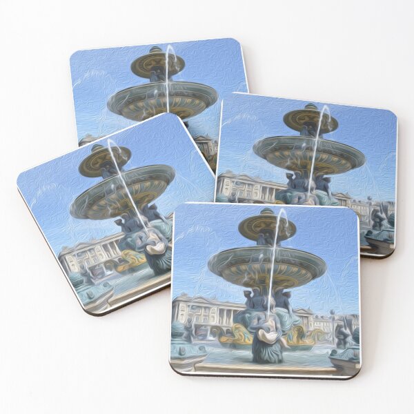 Item preview, France Fountain Art designed and sold by GeekyGirlsGarb.