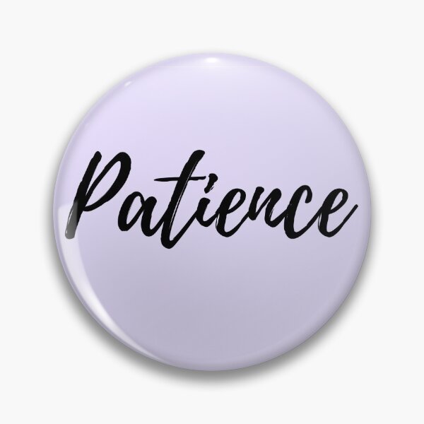 Item preview, Patience - Purple Background Positive Affirmation designed and sold by ActionFocus.
