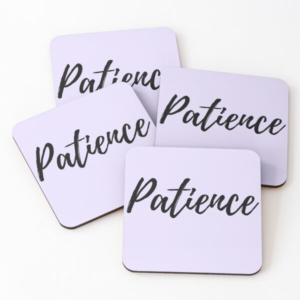 Item preview, Patience - Purple Background Positive Affirmation designed and sold by ActionFocus.