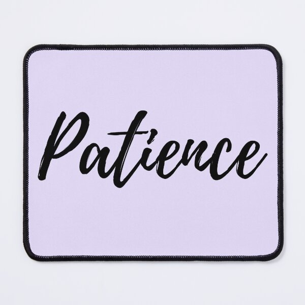 Item preview, Patience - Purple Background Positive Affirmation designed and sold by ActionFocus.