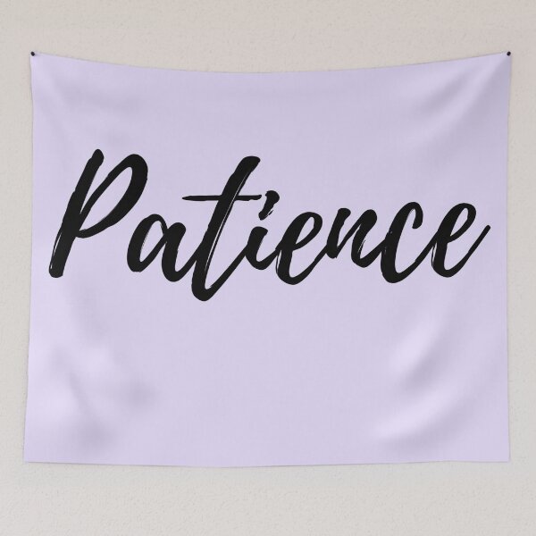 Item preview, Patience - Purple Background Positive Affirmation designed and sold by ActionFocus.