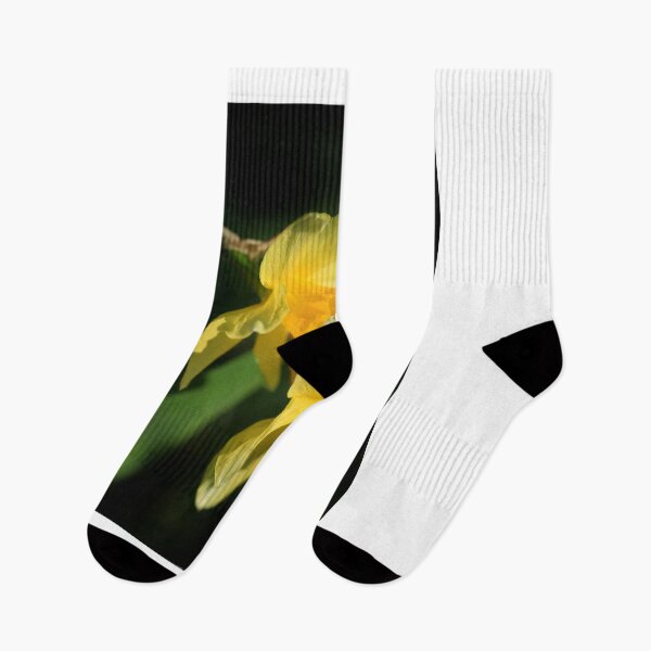 Item preview, Yellow flowers on black background designed and sold by olena2552.