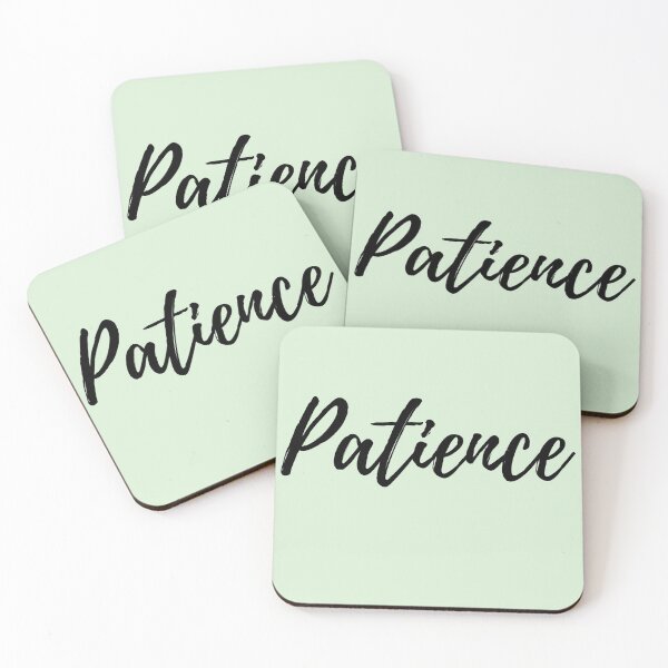 Item preview, Patience - Mint Green Background Positive Affirmation designed and sold by ActionFocus.