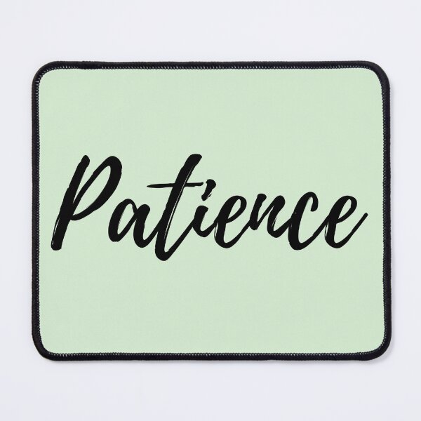 Item preview, Patience - Mint Green Background Positive Affirmation designed and sold by ActionFocus.