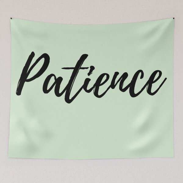 Item preview, Patience - Mint Green Background Positive Affirmation designed and sold by ActionFocus.