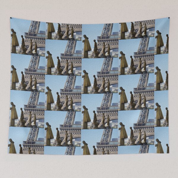 Item preview, Statues by Eiffel Tower Art designed and sold by GeekyGirlsGarb.