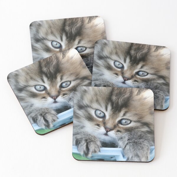 Item preview, Portrait of cute grey kitten designed and sold by olena2552.