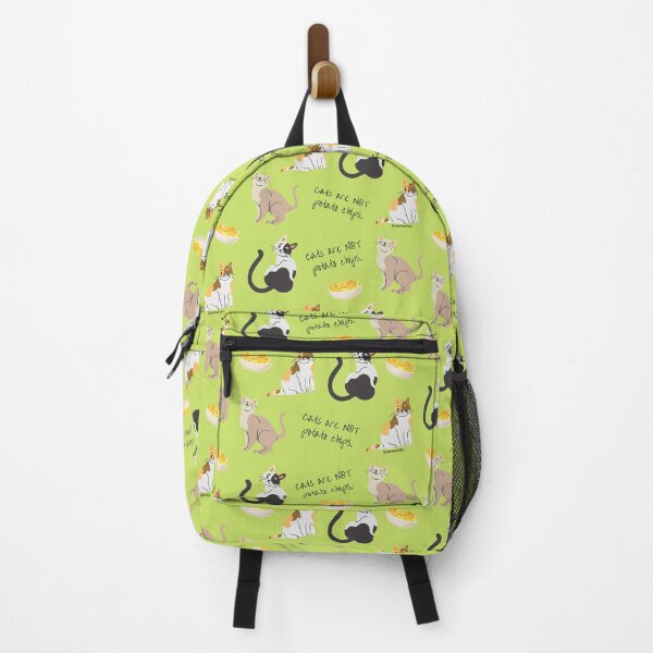 Item preview, Cats Are Not Potato Chips Pattern - Lime designed and sold by DarkGreenSoul.