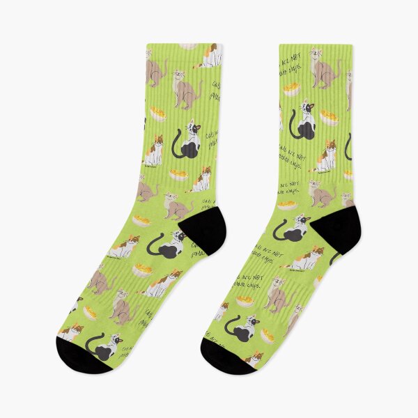 Item preview, Cats Are Not Potato Chips Pattern - Lime designed and sold by DarkGreenSoul.